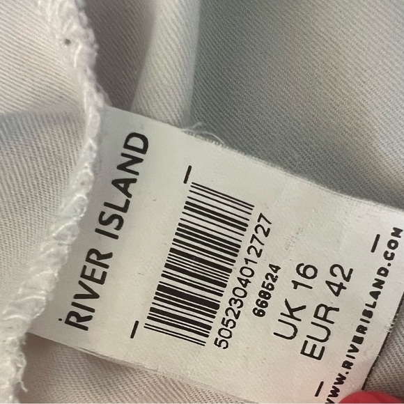 EUC River Island Watercolor Flowy Floral Button Down Shirt Dress Sz UK 16 US 12 - Picture 6 of 11